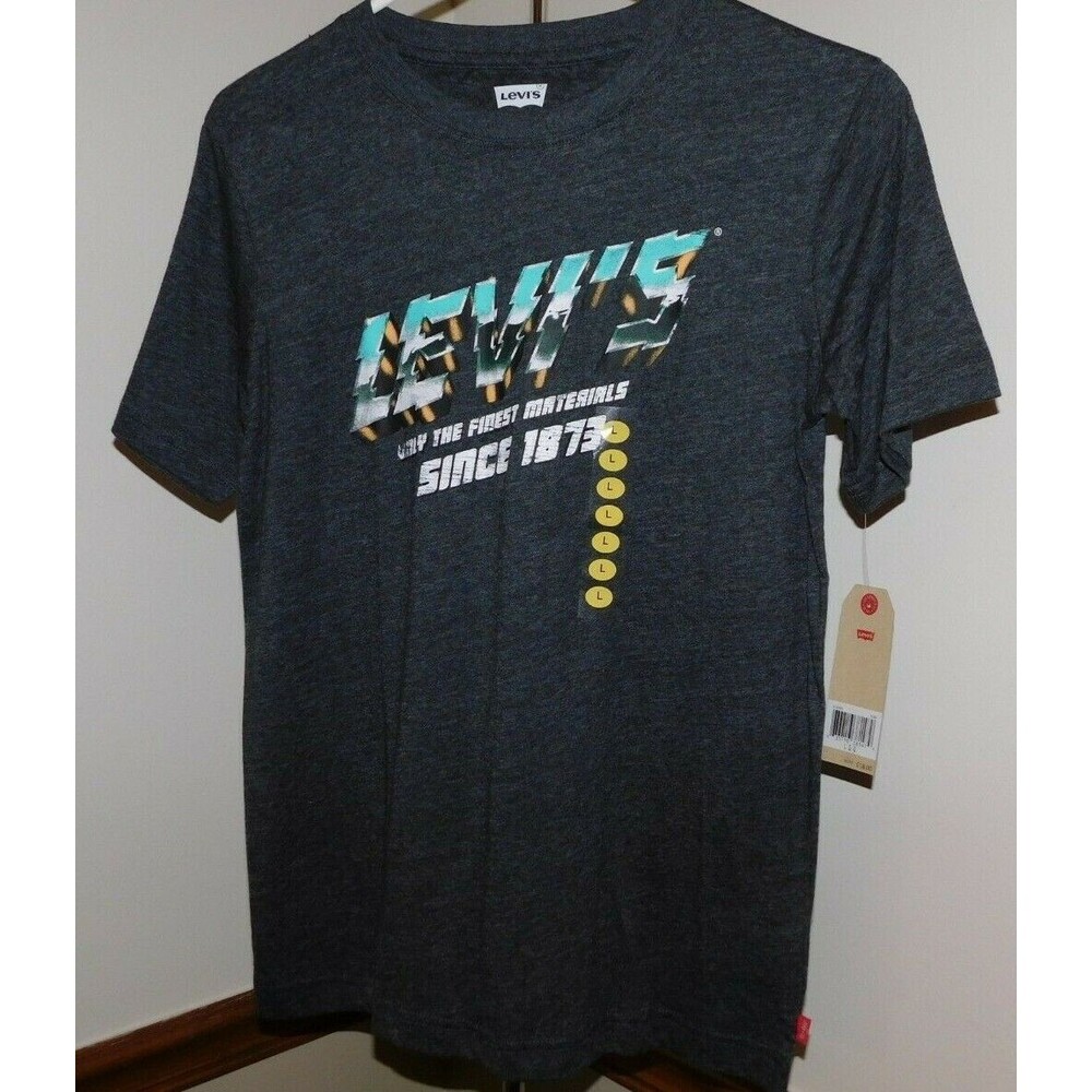 Levi's T-Shirt Boys Blue Knit Tee Size Large NEW